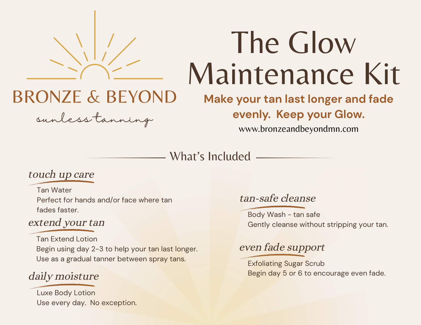 The Glow Maintenance Kit